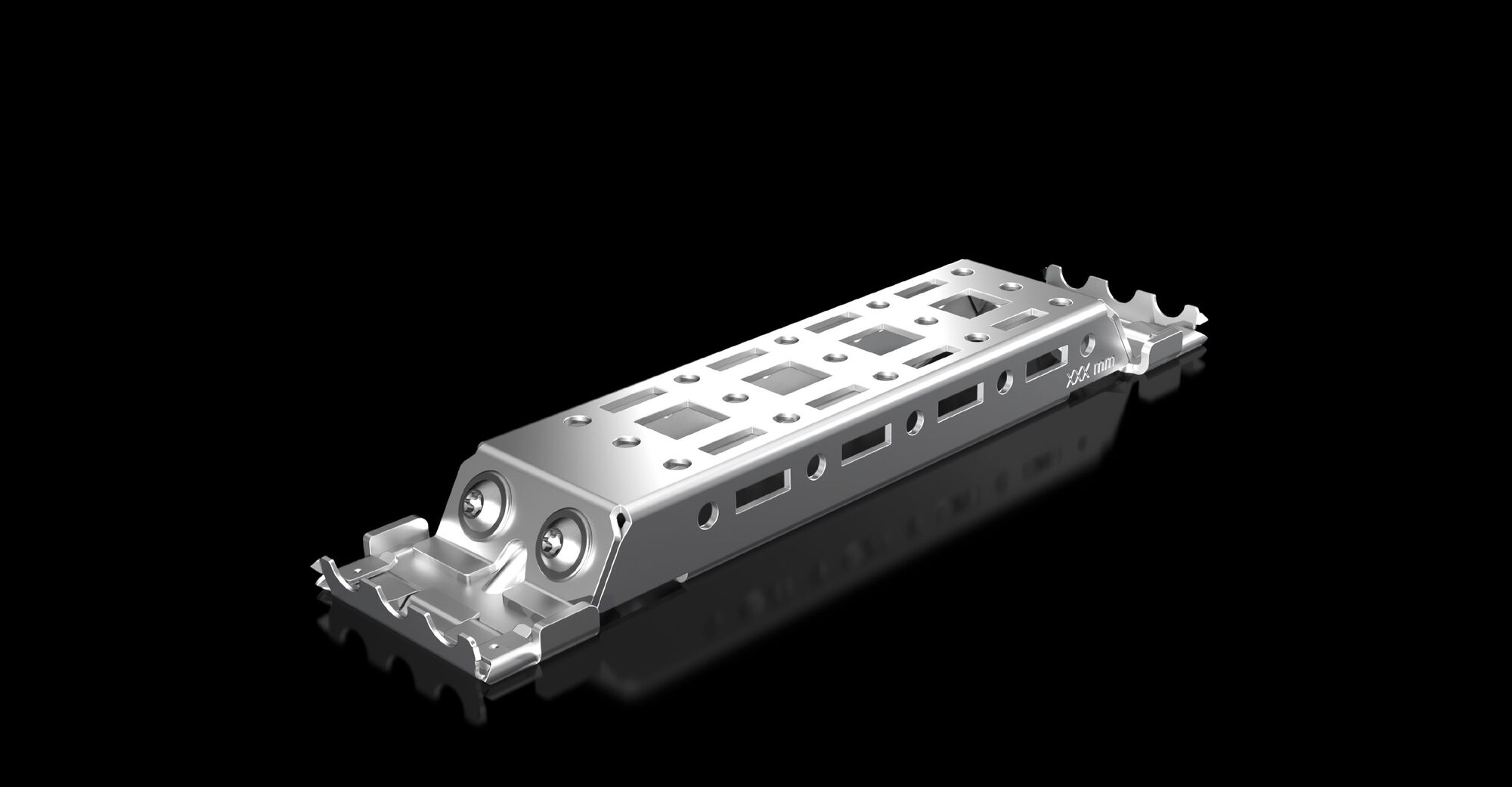 2394210 Rail, For Use With Interior installation in AX compact enclosure, for 210 mm depth, Sheet Steel