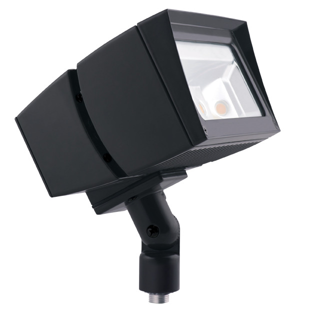FFLED80 Standard Floodlight Fixture With ON/OFF Driver,) LED Lamp, 89 W Fixture, 120/208/240/277 V AC, Bronze Housing