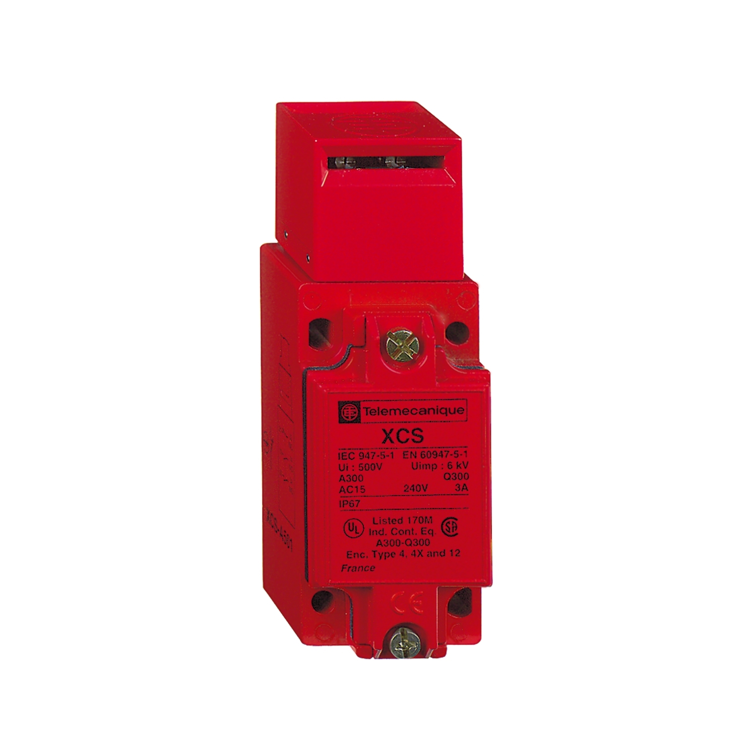 XCSA702 XCSA Industrial Design Safety Interlock Switch, 300 V AC, 10 A, 3 Poles