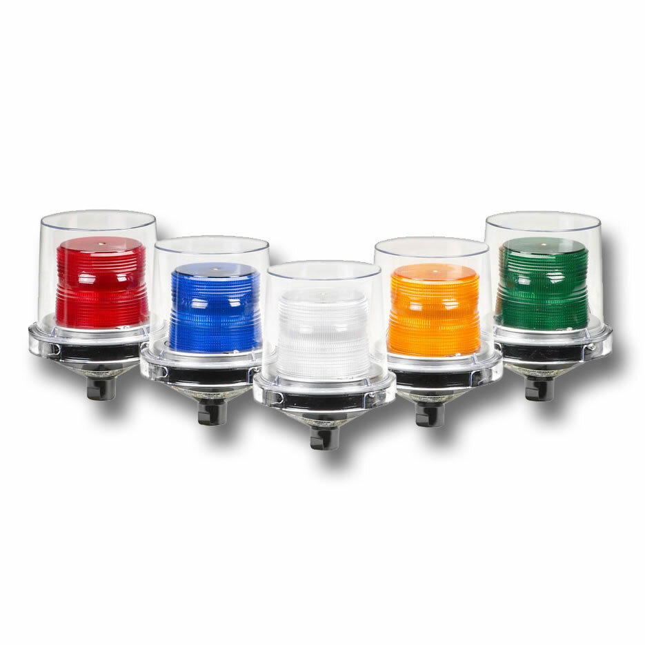 225XL-120-240R Electraray 225XL Flashing Warning Light, 120 to 240 V AC, LED Lamp, 5-1/2 in Dia, Surface Mount, Red Lens