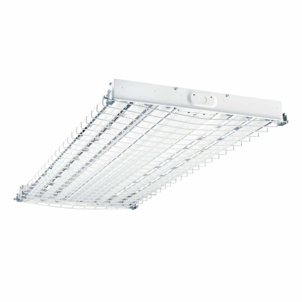 WG/HBL6-4FT-B Metalux HBL Heavy Duty Industrial Lamp Wire Guard, 49.125 in L x 5.625 in W x 24.813 in H, For Use With F-Bay HBL/HBE Series Industrial 4/6 Lamp Lighting Fixture and Fluorescent High Bay Fixture, Aluminum