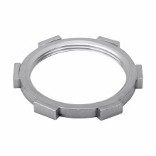 12SS Conduit Locknut, 3/4-14 TPI, For Use With Conduit/NPS Threaded Pipe, 316 Stainless Steel, Natural