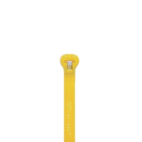 TY25M-4 Ty-Rap High Performance Standard Cable Tie, 7.31 in L x 0.184 in W x 0.043 in THK, Nylon/Polyamide 6.6, Yellow