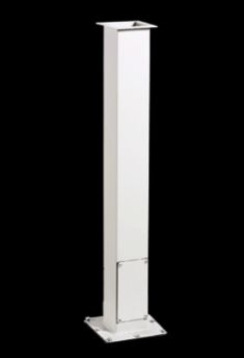 8018854 Consolet Pedestal Base and Column, 6 in W x 6 in D, For Use With CP Series Plant Floor Enclosure, Carbon Steel
