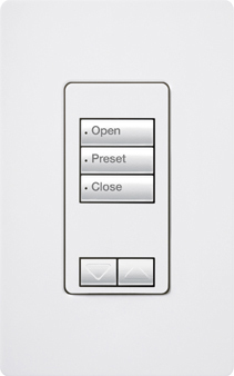 RRD-W3BRL-IV seeTouch LED+ Wall Keypad for RA3 Systems, 3-Button Grouped with Raise/Lower, Neutral Required, 120V, Ivory