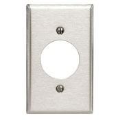 84028 Standard Size Traditional Wall Plate, 1 Gangs, 2-3/4 in W x 4-1/2 in H, 430 Stainless Steel