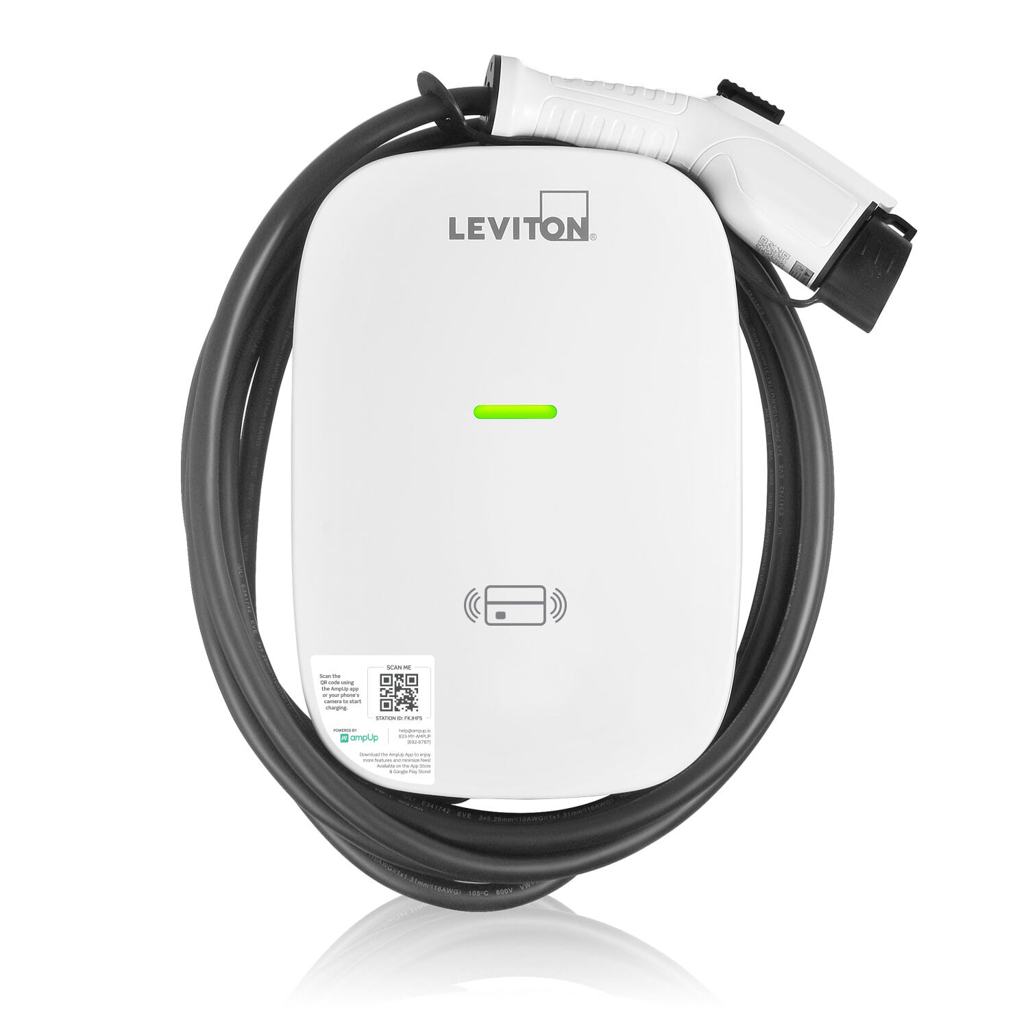 EV80G EV Series Level 2 Electric Vehicle Charging Station, 208/240 V AC, 80 A, 1 Phase, 7 AWG Wire, NEMA 3R Enclosure