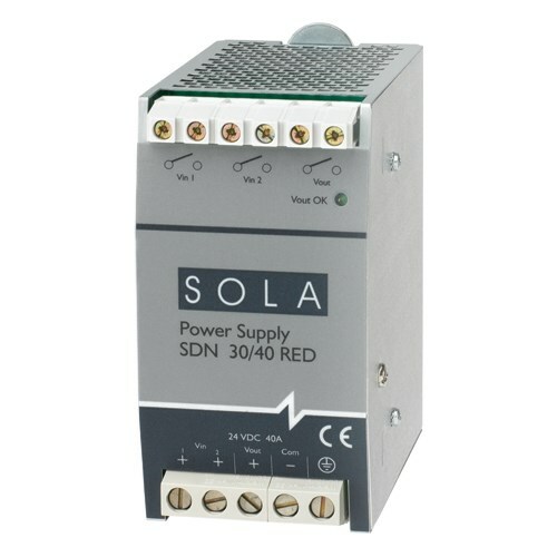 SDN5-24-480C SDN-C Compact Power Supply, 380/480 V AC Input, 24 VDC Output, 120 W Power Rating, 3 x 0.5/2 x 0.7 A, DIN Rail Mount