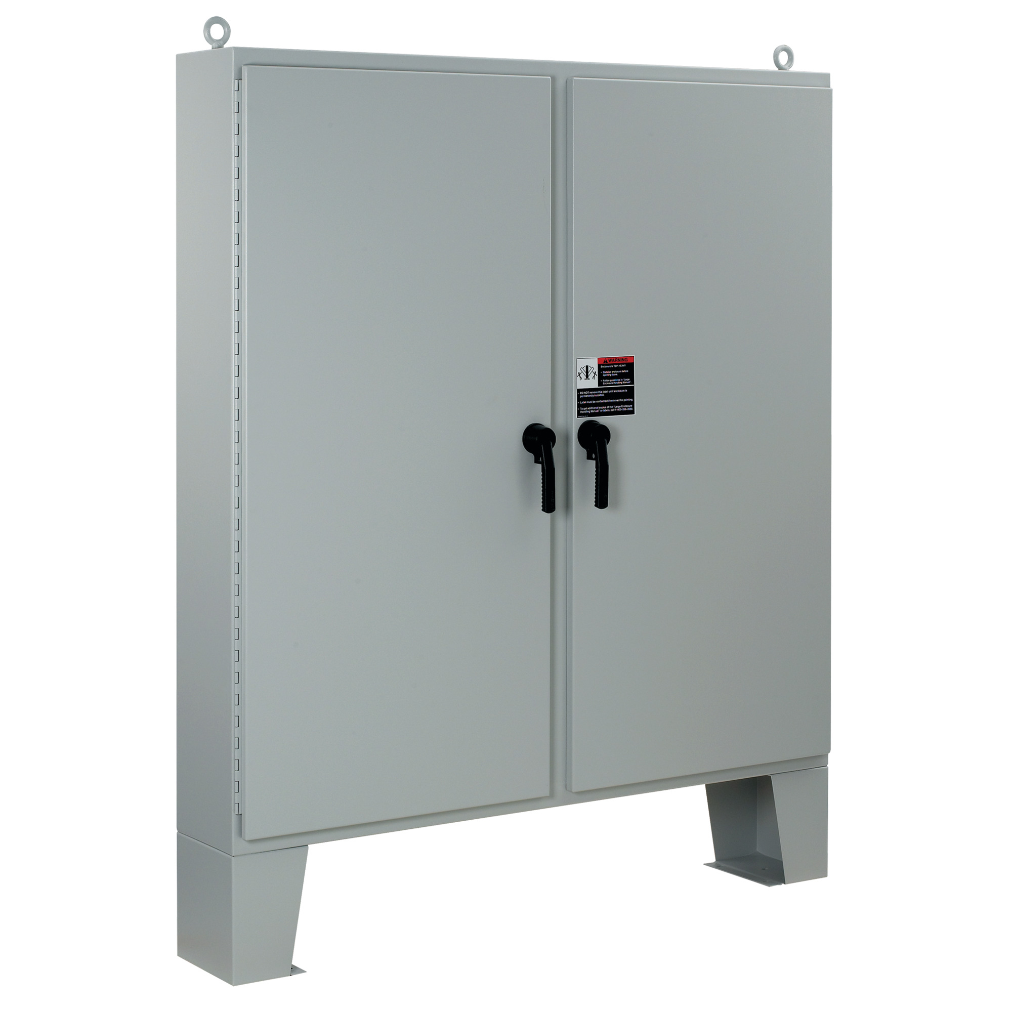A74H7212LP3PT A4L3 2-Door Large Enclosure With Floor Stand, 74.06 in L x 72.06 in W x 12.06 in D, NEMA 3/4/IP66 NEMA Rating, Steel