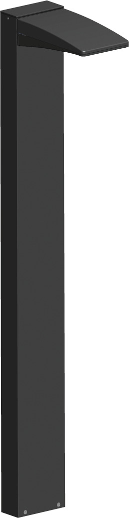 BLED13Y Rectangular Bollard Light,) LED Lamp, 15 W Fixture, 120/208/240/277 VAC, Bronze/Polyester Powder Coated Housing