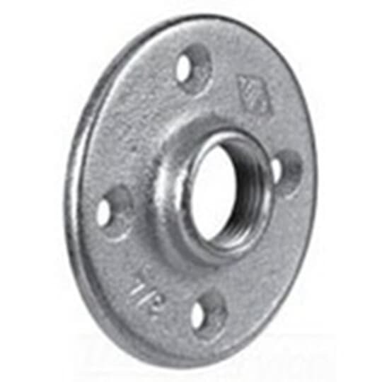 FP-406 Steel City Conduit Flange Plate, 2 in Trade, 4-7/8 in Dia, Malleable Iron, Zinc Plated