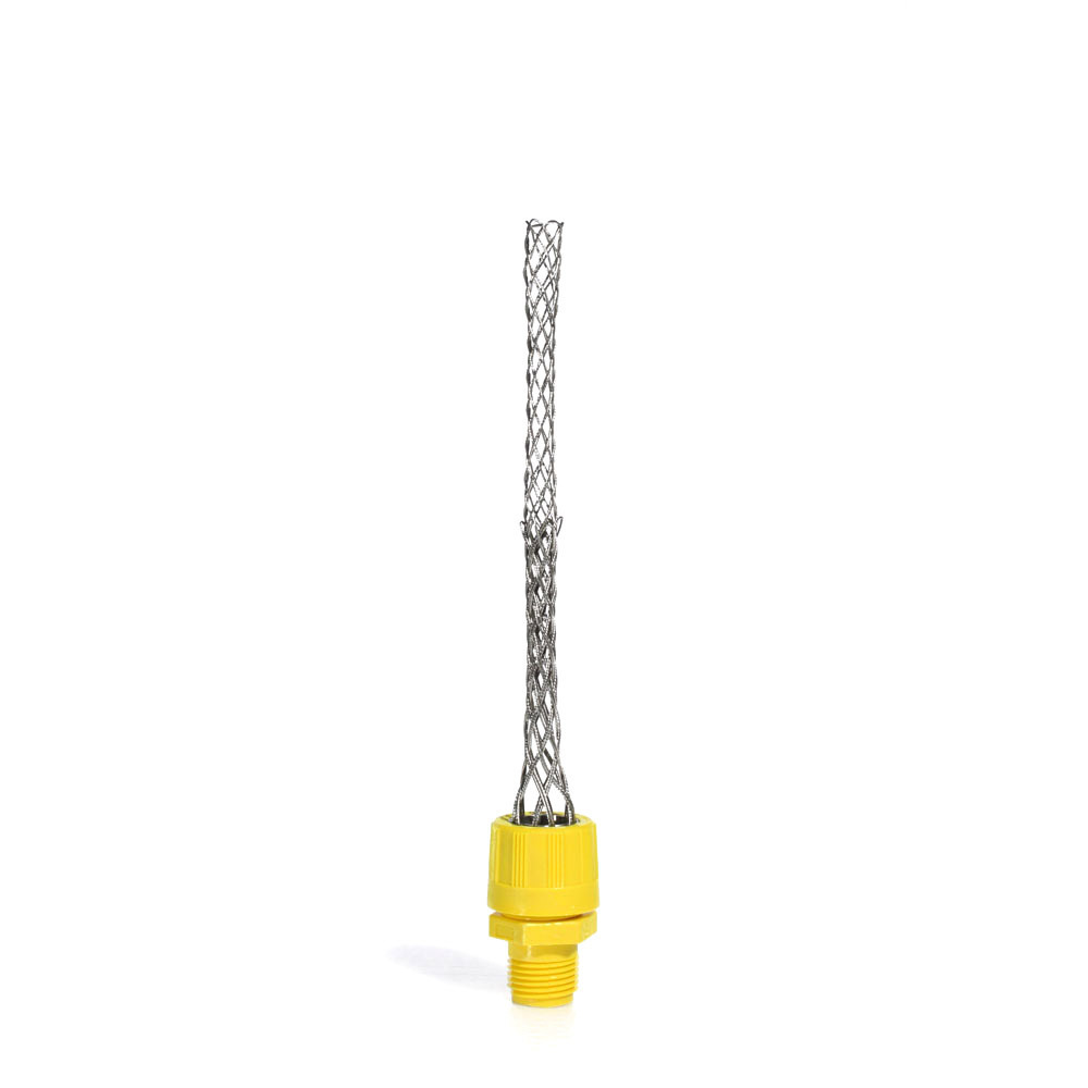 L7282 Wire Mesh Strain Relief Grip, 1/2 in Trade, 0.56 to 0.63 in Cable Openings, Stainless Steel