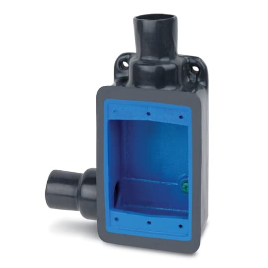 FDL2-G Ocal Deep Hub Left Device Box With Conduit, Iron Alloy, 1 Gangs