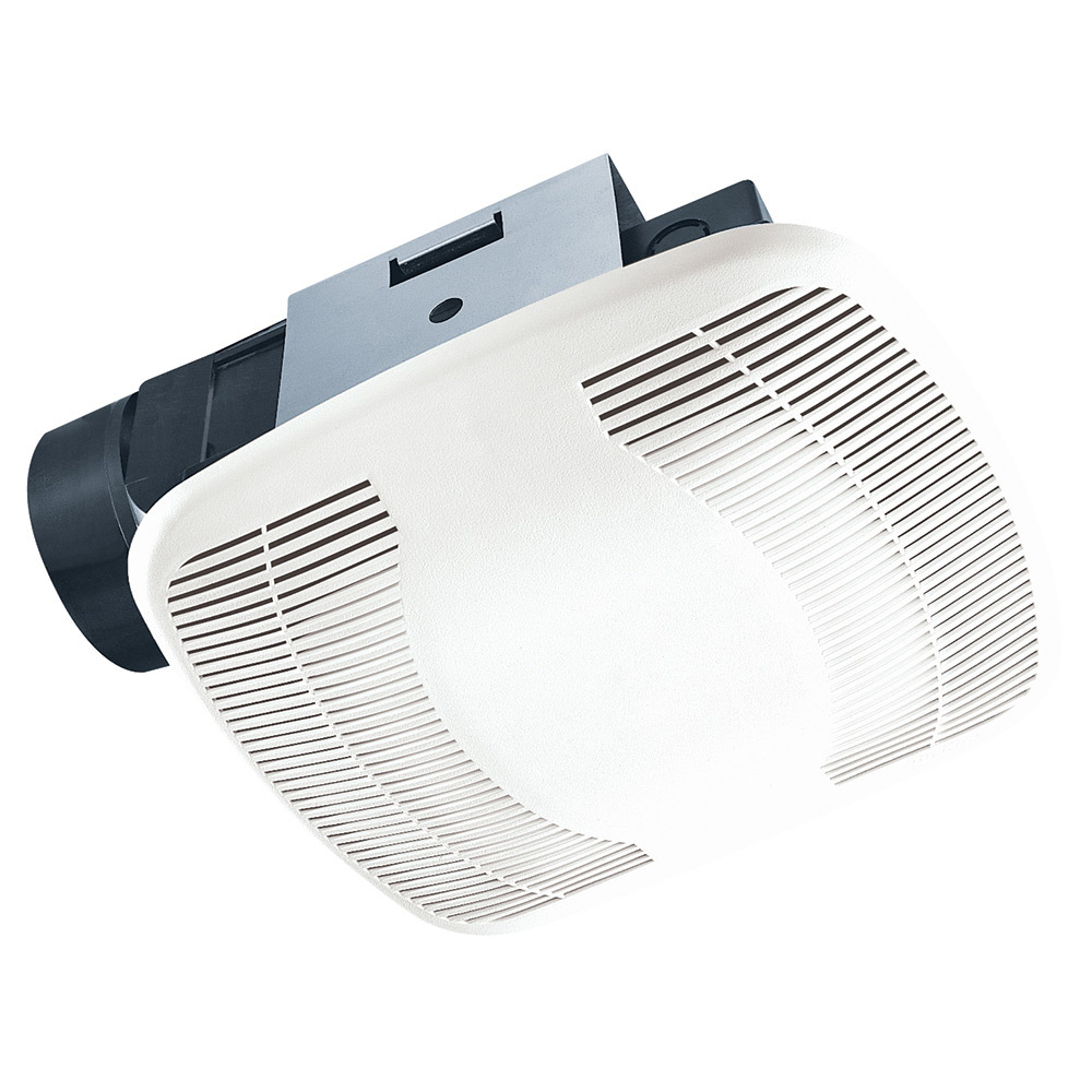 BFQ90 Heavy Duty Exhaust Fan, 90 cfm, 4 in Dia Duct, 50 W, 120 V AC, 0.5 A, 3 sones, Import