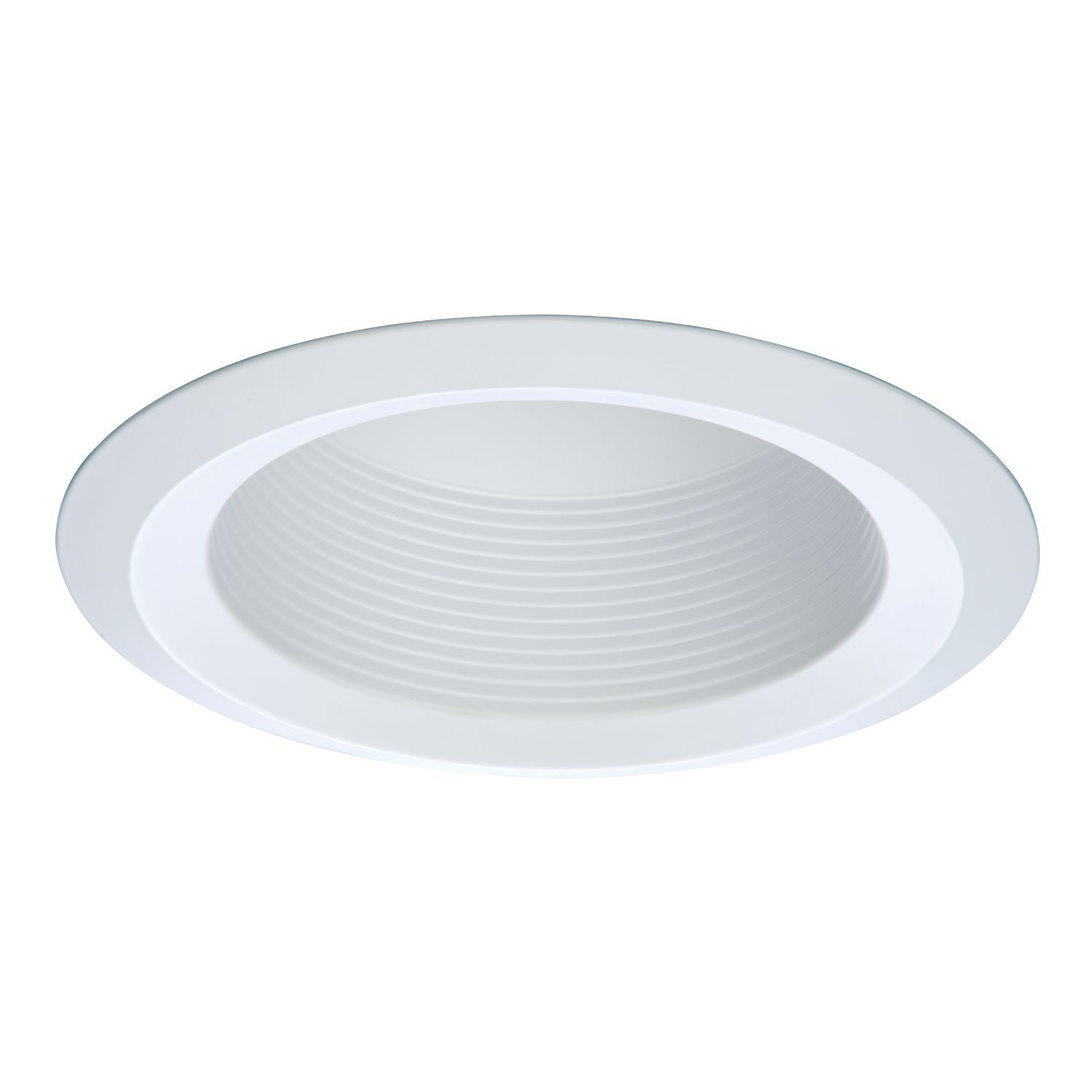 6125WB Halo 6125 Full Cone Round Baffle Trim, 6 in Dia Inside x 7-3/4 in Dia Outside, Incandescent Lamp, For Use With BR30, BR40, A19, PAR30, PAR38 Lamp, H7ICT and H7RICT Housing, Metal
