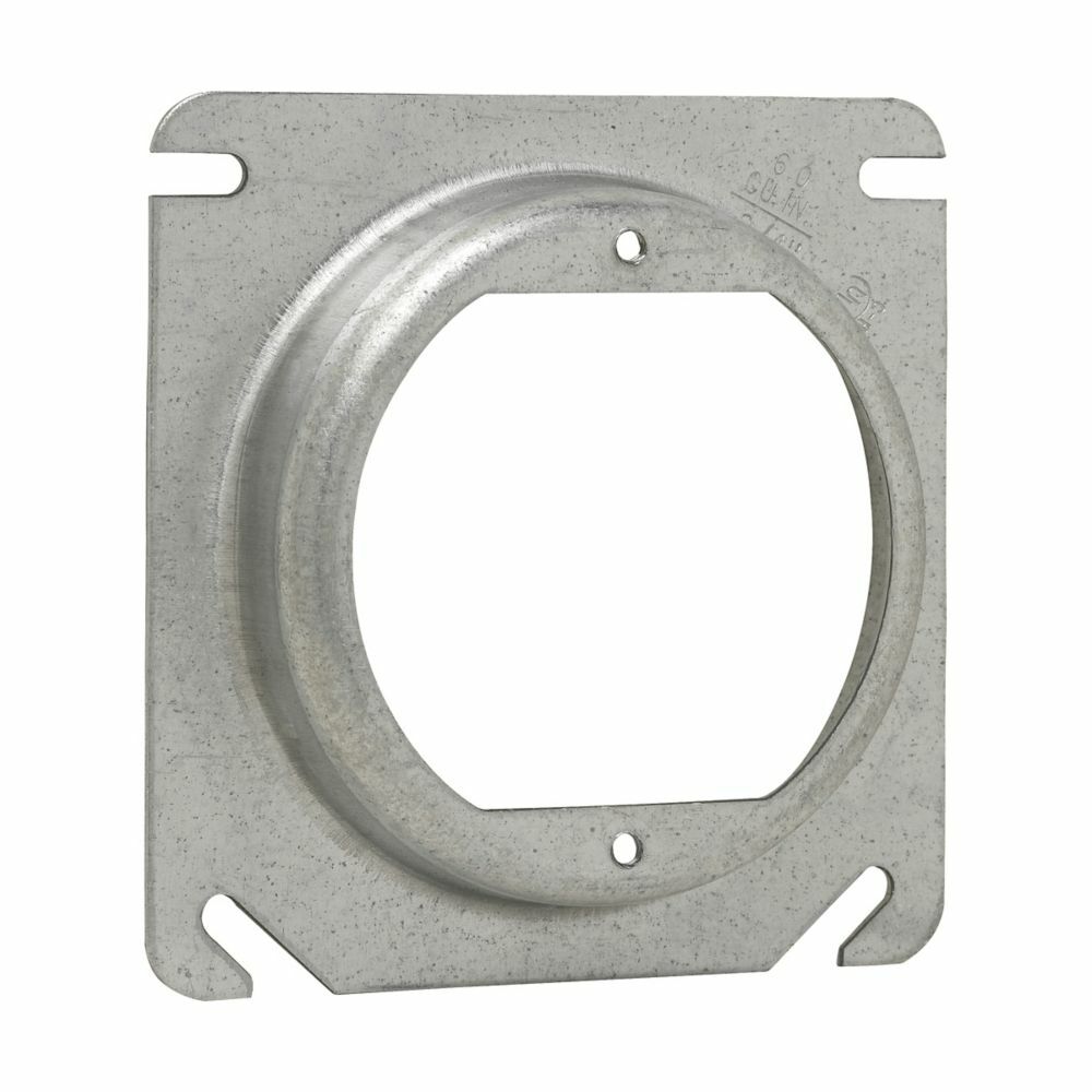 TP475 Thepitt Box Cover With 2-3/4 in Ears, 4 in L x 4 in W, Open/Raised Surface Cover, Steel