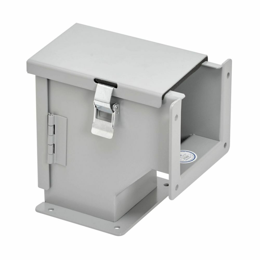 66-12LE9C D90 Outside Opening Wireway Elbow, 9.44 in L x 9.44 in W x 6 in H, 90 deg Bend, Steel
