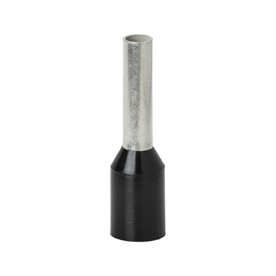 F2031 Sta-Kon F Series Insulated Wire Ferrule, 16 AWG Stranded Copper Conductor, 0.571 in L, Copper, Black
