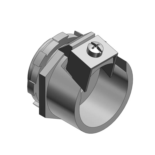 306 T&B Tite-Bite Cable Connector, 1 in Trade, 1 in Knockout, 1.25 to 1.465 in Cable Openings, Malleable Iron, Electro-Zinc Plated