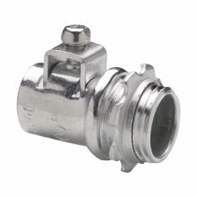 ACB300 Straight Conduit Connector, 3 in Trade, 3.16 to 3.56 in Cable Openings, Steel, Electro-Plated Zinc
