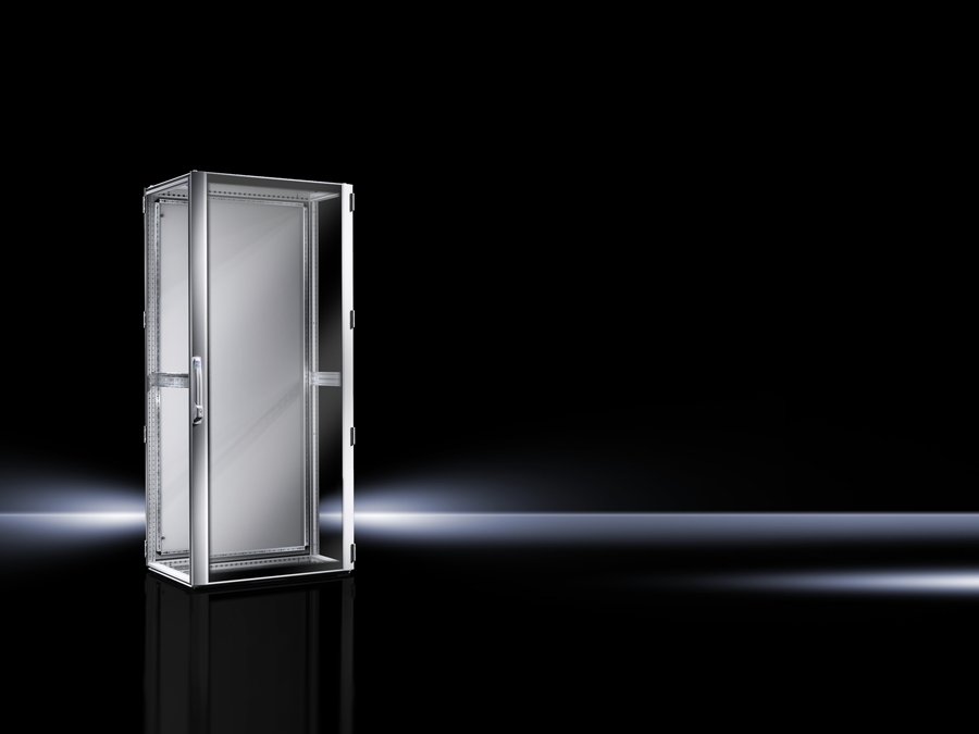 9963490 TS Series 42U Network Enclosure With Solid Front/Rear Door, 600 mm W x 1000 mm D, NEMA 12, Steel
