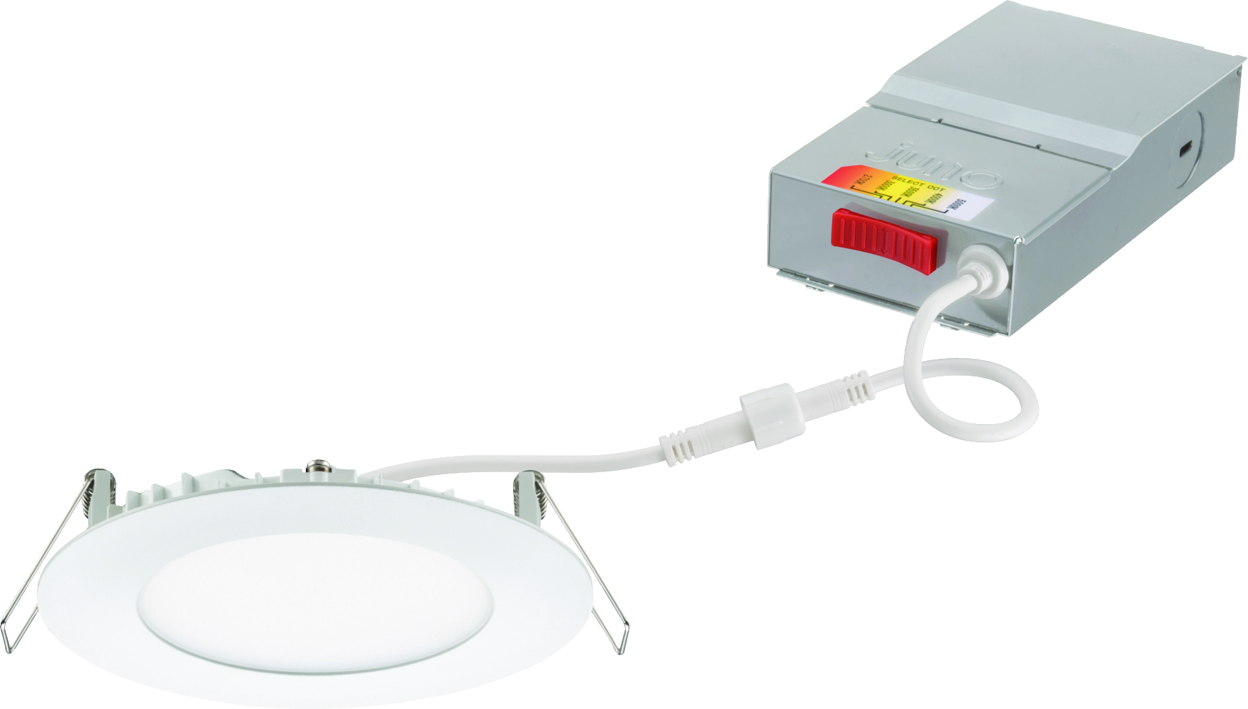 WF4 SWW5 90CRI MW M6 WF4 Wafer-Thin LED downlight, 120 V