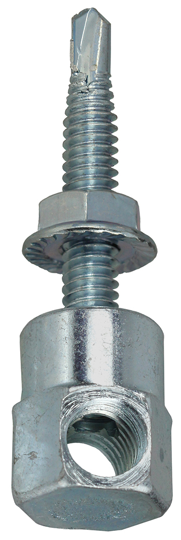 SSM38SR 4600 Metal Drilling Side Mount Rod Hanger With Nut, 1-1/2 in OAL, Steel