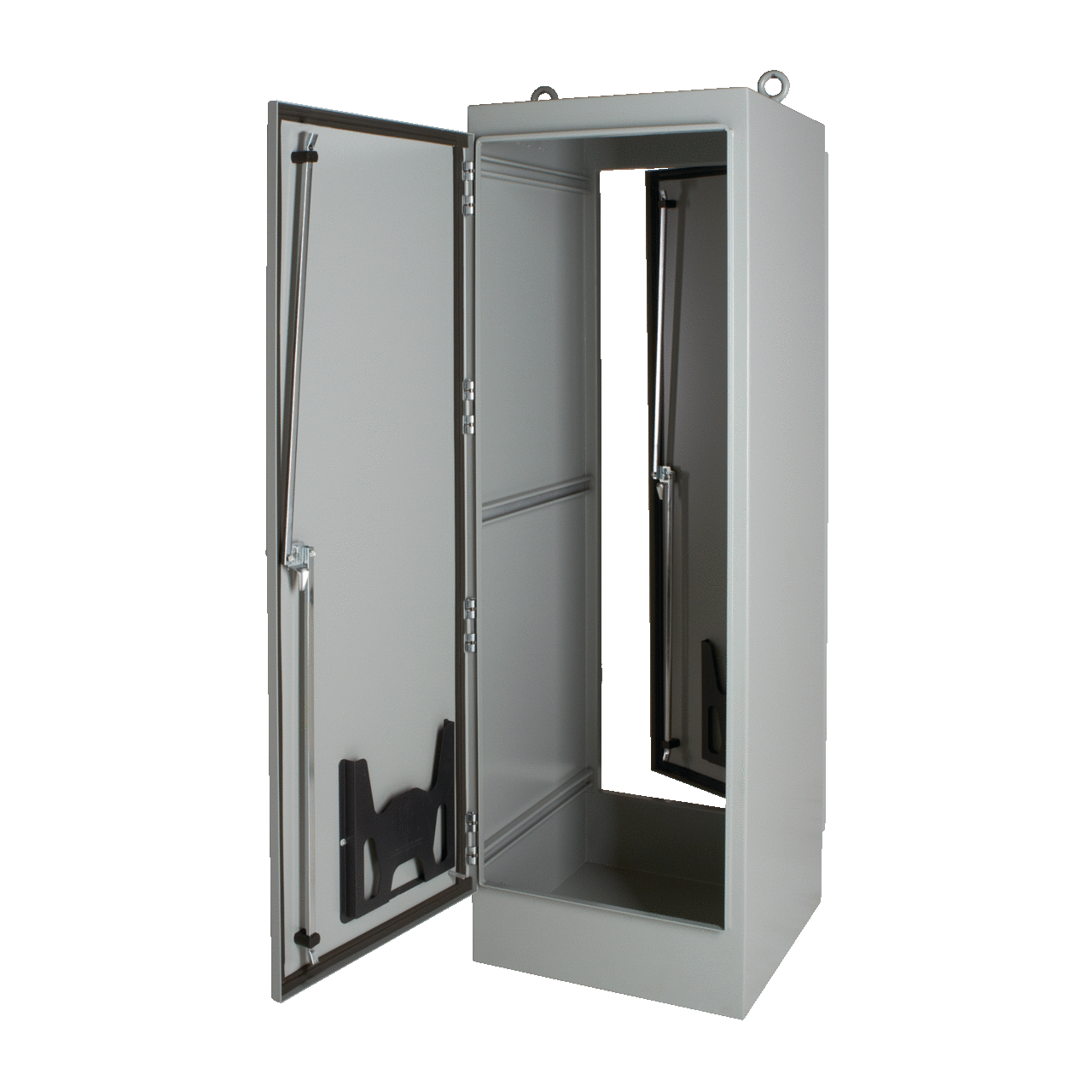 A727224FSD A30 2-Door Single Access Enclosure, 72.06 in L x 72.06 in W x 24.06 in D, NEMA 12/IP55 NEMA Rating, Steel