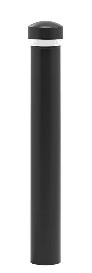 BDLEDR18N 270 deg Distribution Round Standard Bollard Light With Dome Top,) LED Lamp, 17 W Fixture, 120/208/240/277 V AC, Bronze/Polyester Powder Coated Housing