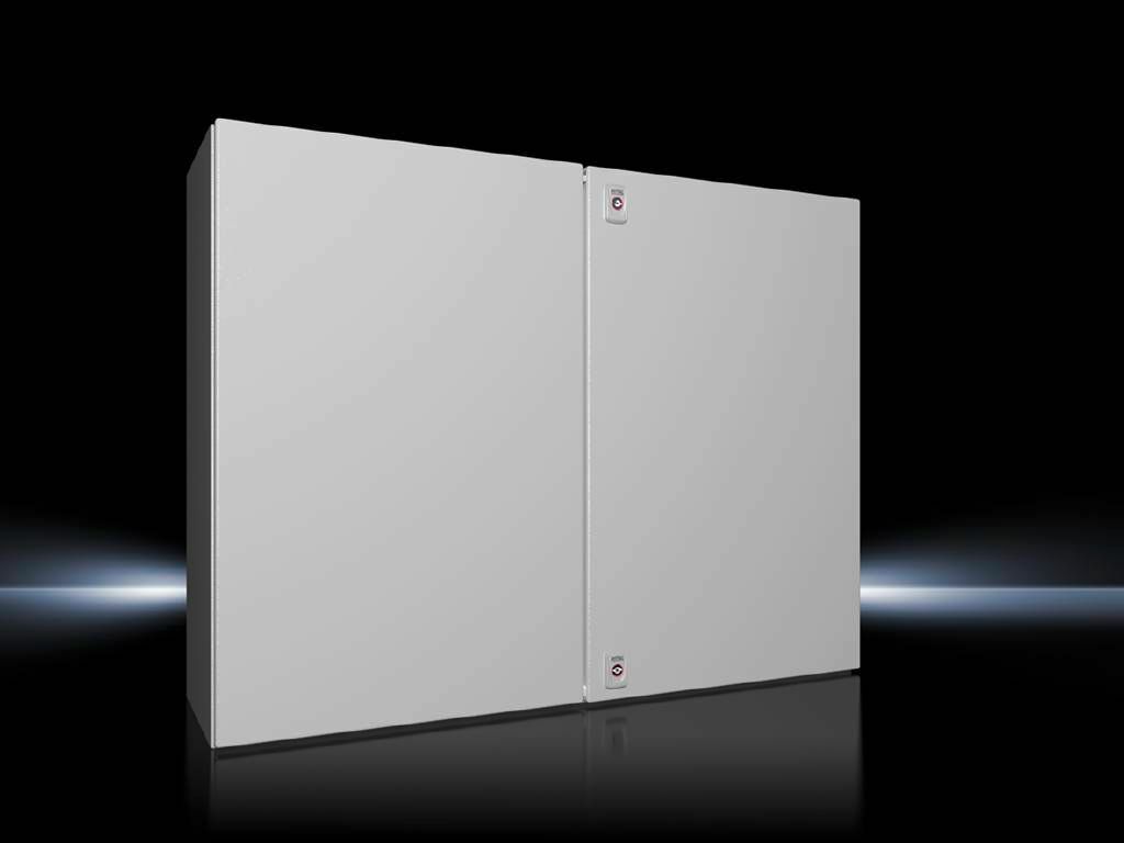 1130000 AX Series Compact Enclosure With (2) Gland Plate, 1000 mm W x 300 mm D x 760 mm H, NEMA 12, Carbon Steel