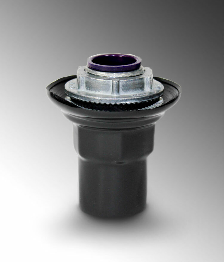 PV1000ST3 ST Series Knockout Conduit Hub, 1 in, For Use With Rigid Conduits, Steel, Galvanized/PVC Coated