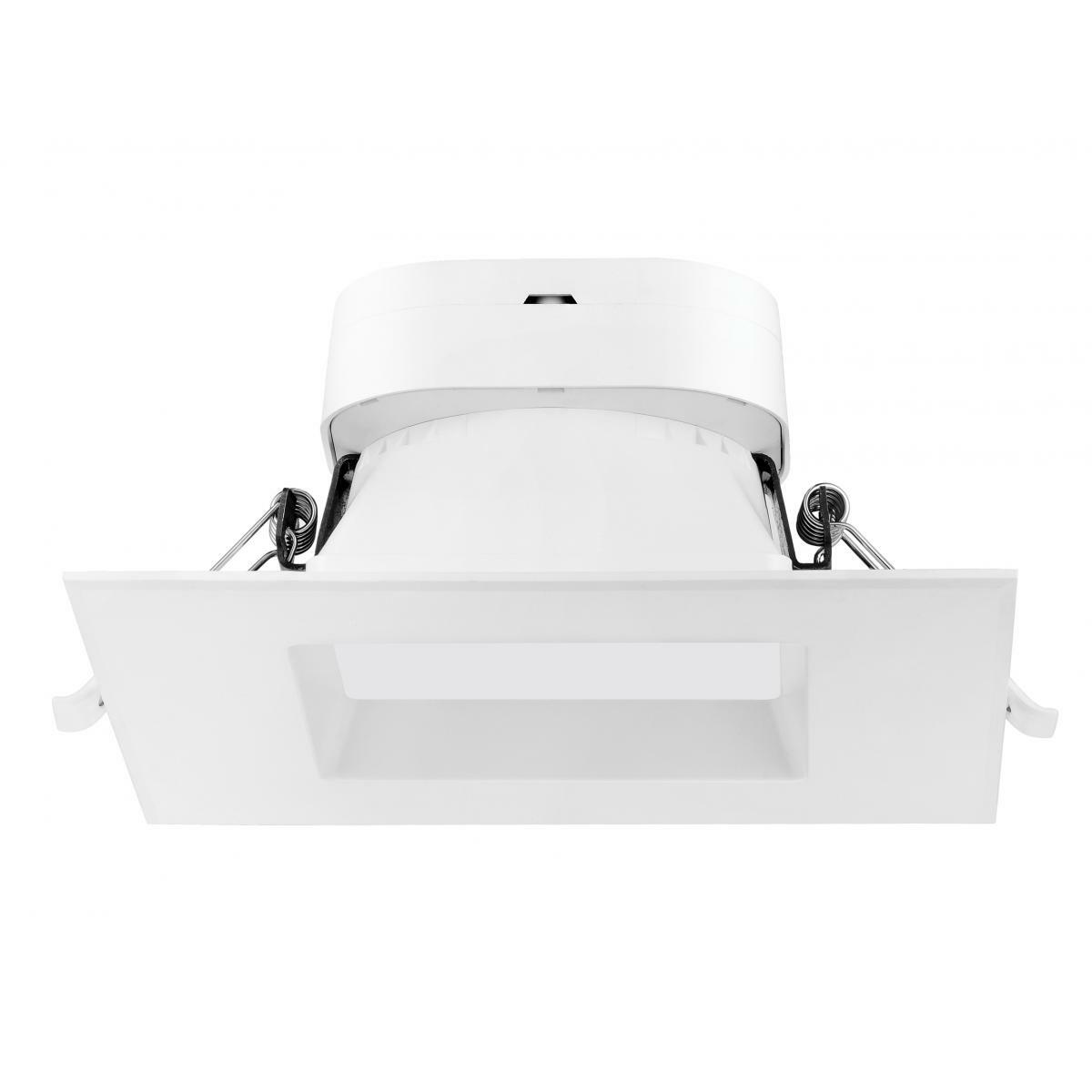 S11705 Square Downlight, LED Lamp, 9 W Fixture, 5.83 x 5.83 in Ceiling Opening, 120 V, Aluminum Housing