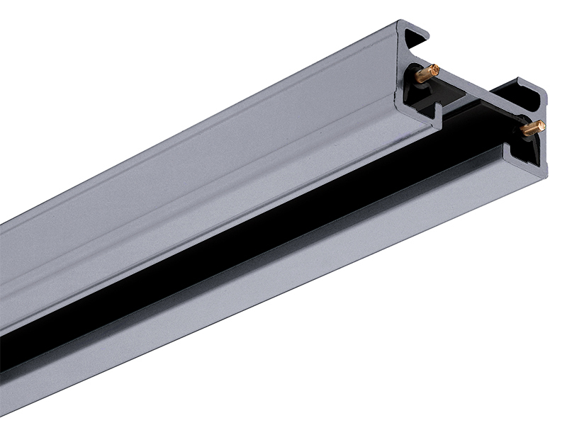 T 8FT SL 1-Circuit Low Profile Trac System, 8 ft L x 1-3/8 in W x 11/16 in D, Aluminum