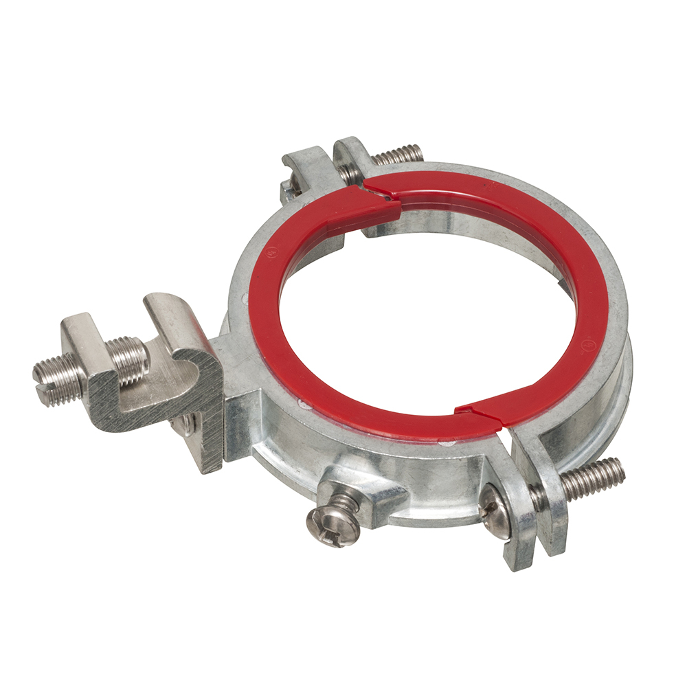555 550 Split Ground Bushing, 2 in Trade, 14 AWG Wire Min, #1/0 AWG Wire Max, Die Cast Zinc