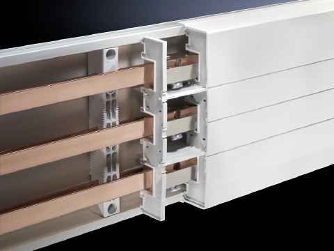 9341110 Base Tray, 800 A, 3-Pole, 3-Phase, Insulation PVC, For Use With For RiLine PLS 800 Busbar System, Thermally Modified Hard PVC, Pale Gray