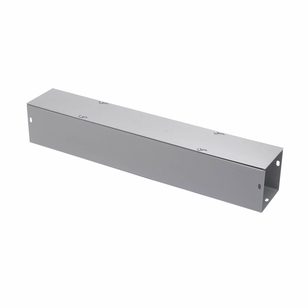 wireway, 6" height, 48" length, 6" width, G NK wireway, Thru holes, No knockouts, Screw cover, NEMA 1, Steel, Plated screws, ANSI 61 gray, 16 gauge
