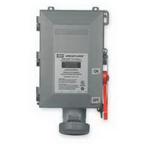 WSRD63542N4SD 3-Phase Non Fused Grounding Style 2 Square D Interlocked Receptacle With Enclosed Disconnect Switch, 600 V AC/250 V DC, 60 A, 4 Poles, 3 Wires