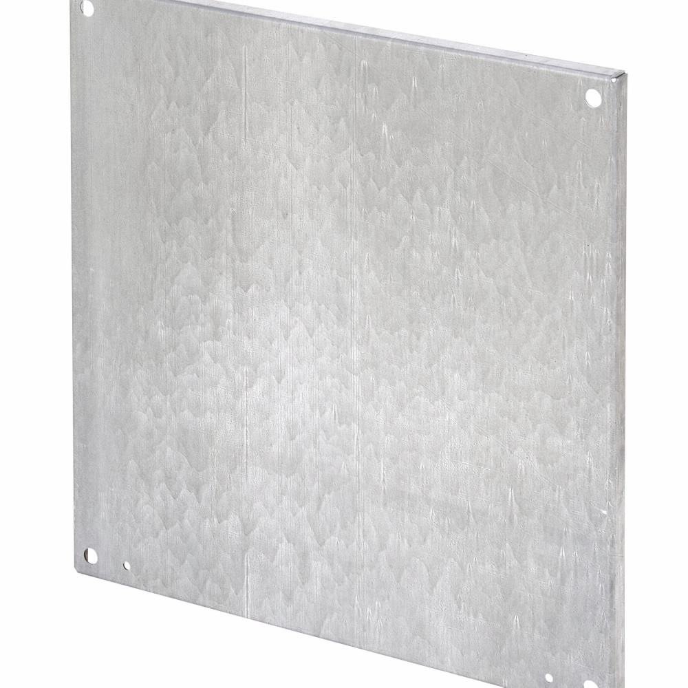 AW3030P Flange Enclosure Back Panel, 26.87 in W x 26.87 in H, Steel, White
