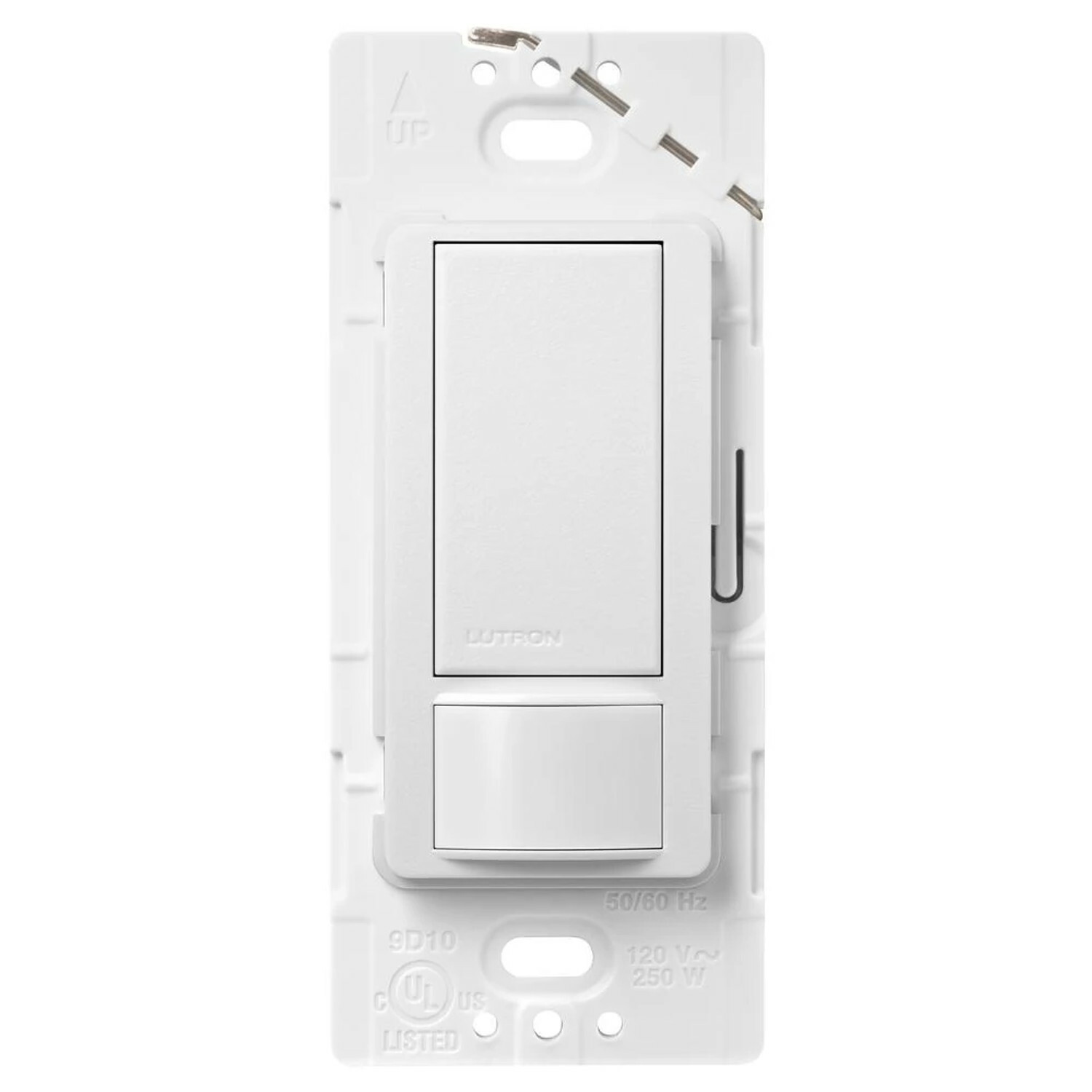 MS-OPS2-SW Maestro Motion Sensor Switch, Ground or Neutral Required, 2 Amp Lighting, 120V, 1 Pole, Snow