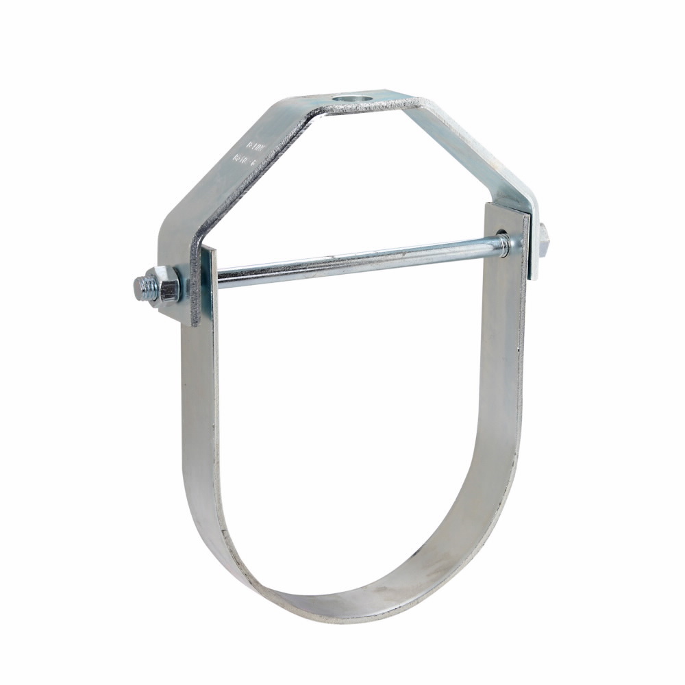 B3100-2ZN Slide-Rite Standard Pipe Clevis Hanger, 2 in Pipe, 3/8-16 Rod, 730 lb Load, Steel, Zinc Plated