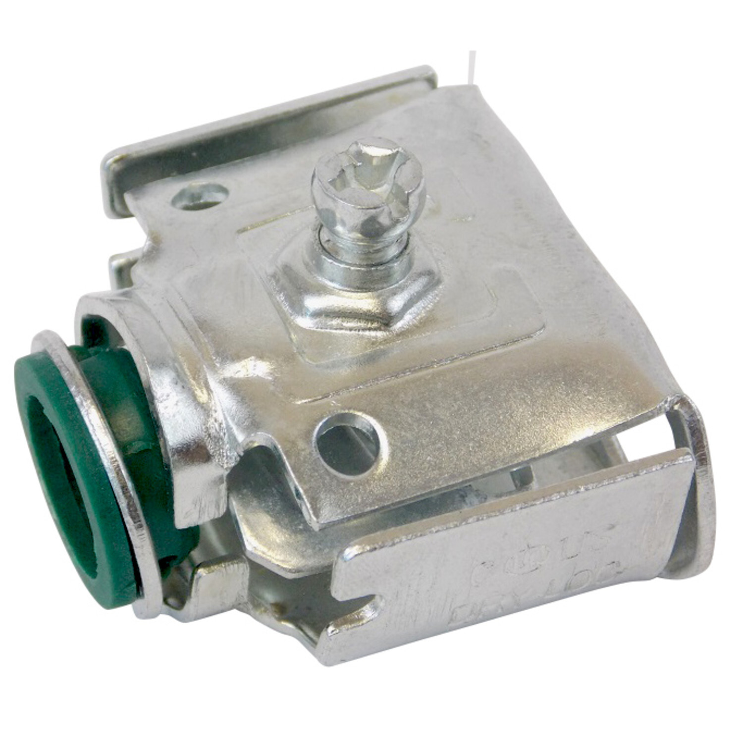 QL-50KON Quicklock Connector With Insulated Throat, 1/2 in Trade, 1/2 in Knockout, 14/2 to 10/3 AWG, 3/8 in, 0.5 to 0.61 in Cable Openings, Steel, Zinc Plated