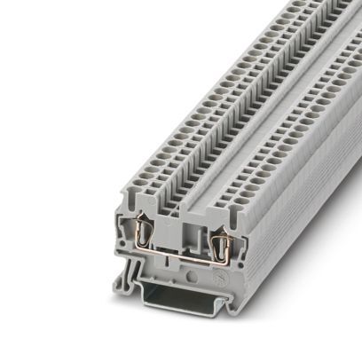 3031212 Feed-Through Terminal Block, 800 V AC, 24 A, 28 to 12 AWG Wire, 2 Poles, DIN Rail Mount