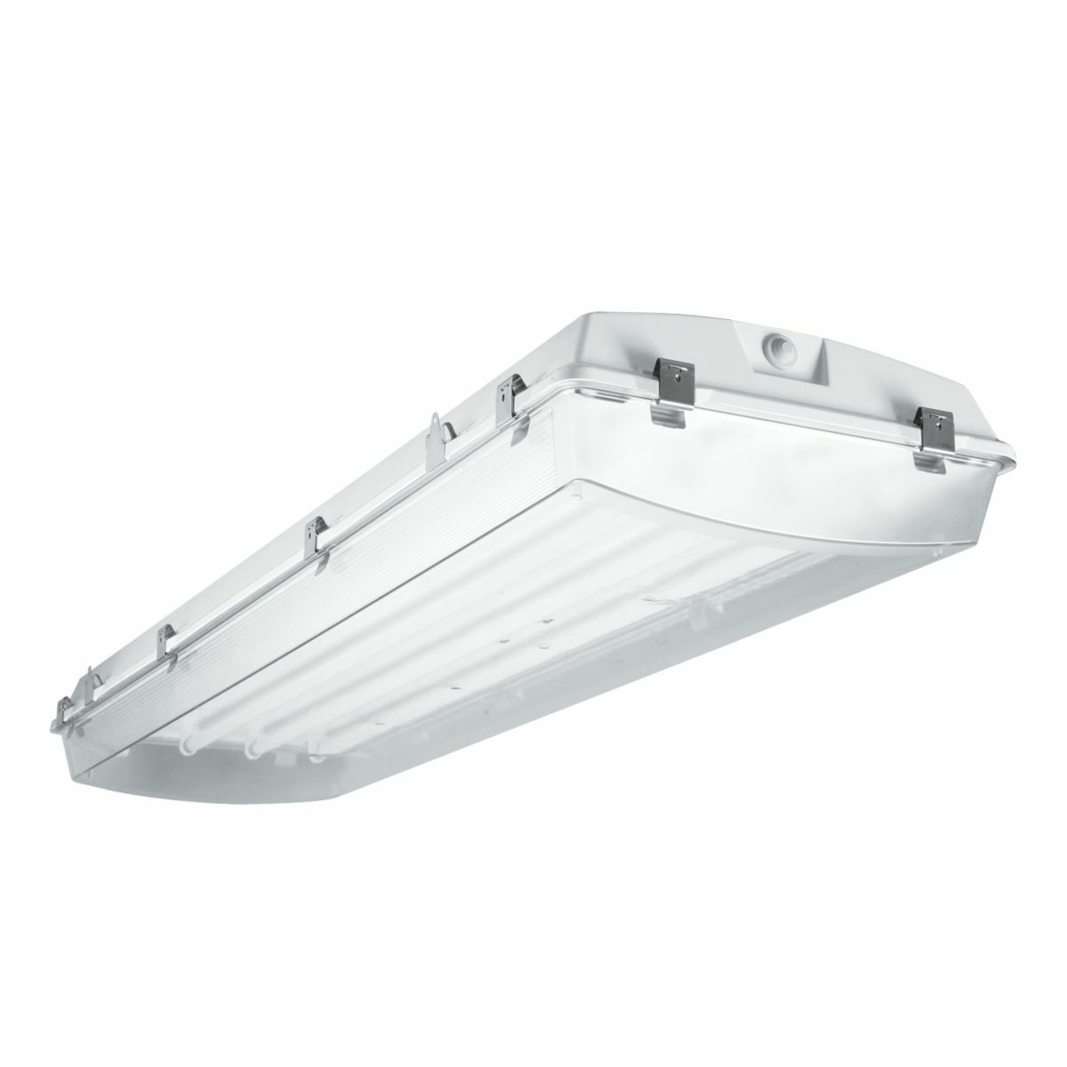 VT4-654T5-M-DR-UNV-EHT2-WL-U Metalux Industrial Vaporproof Light Fixture, T5HO Lamp, 15 W Fixture, 120/277 V AC, Natural Housing