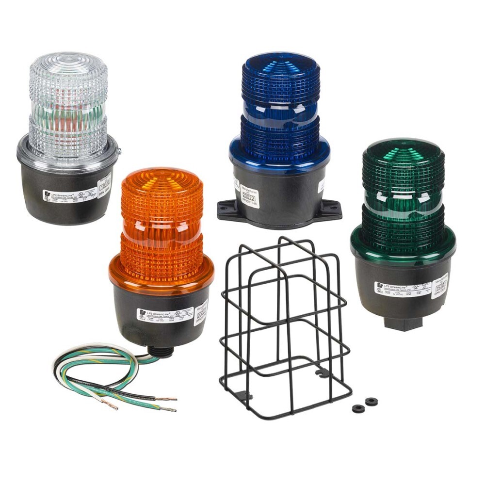 LP3PL-120G StreamLine Low Profile Light, 120 V AC, LED Lamp, 3.13 in Dia, Surface Mount, Green