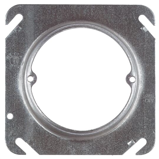 52C3-25 Steel City Outlet Box Cover, 4 in L x 4 in W, Blank Cover, Steel