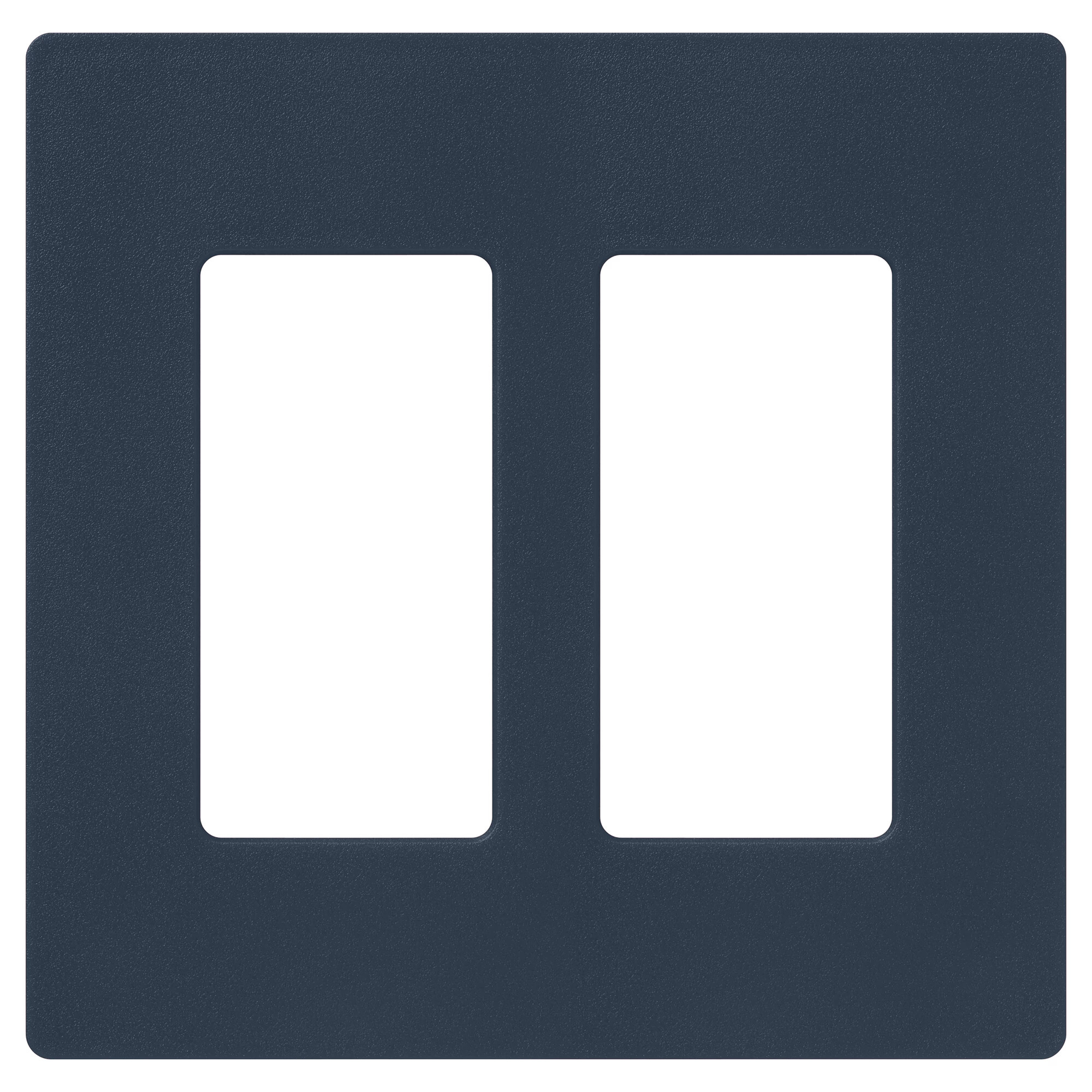 SC-2-DE Claro Wall Plate for Decorator-Style Dimmers, Switches, and Outlets, 2 Gang, Satin, Deep Sea