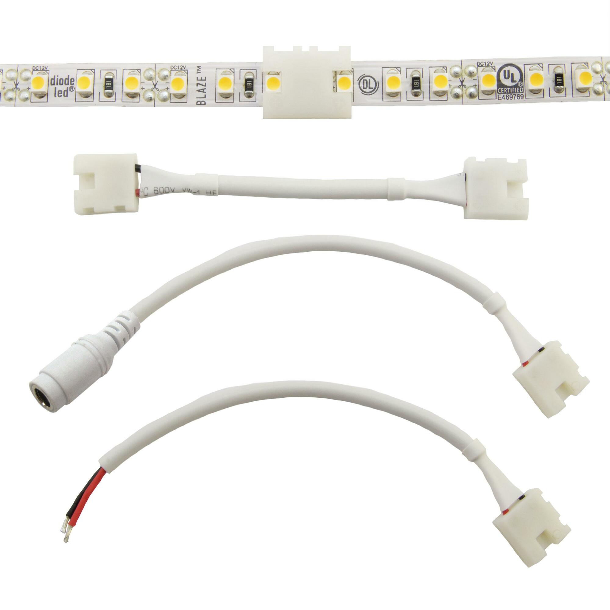 CLICKTIGHT Bending Extension: AV/BL/FV - White, 3 in., Diode Window, 2464 Wire