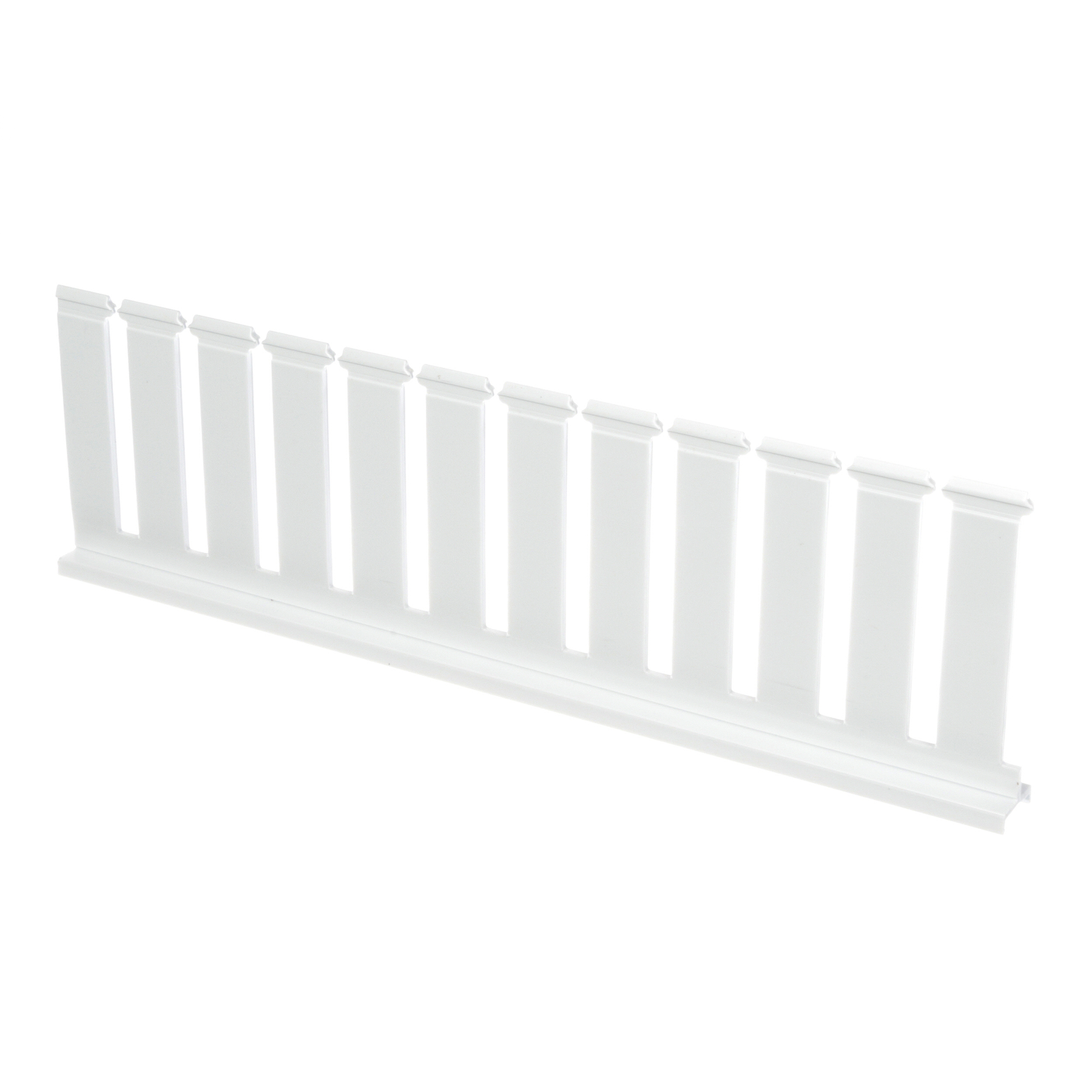 Panduct SD4HWH6 Divider Wall, White, PVC, 3.53"x0.75", 4" Duct H, PK6