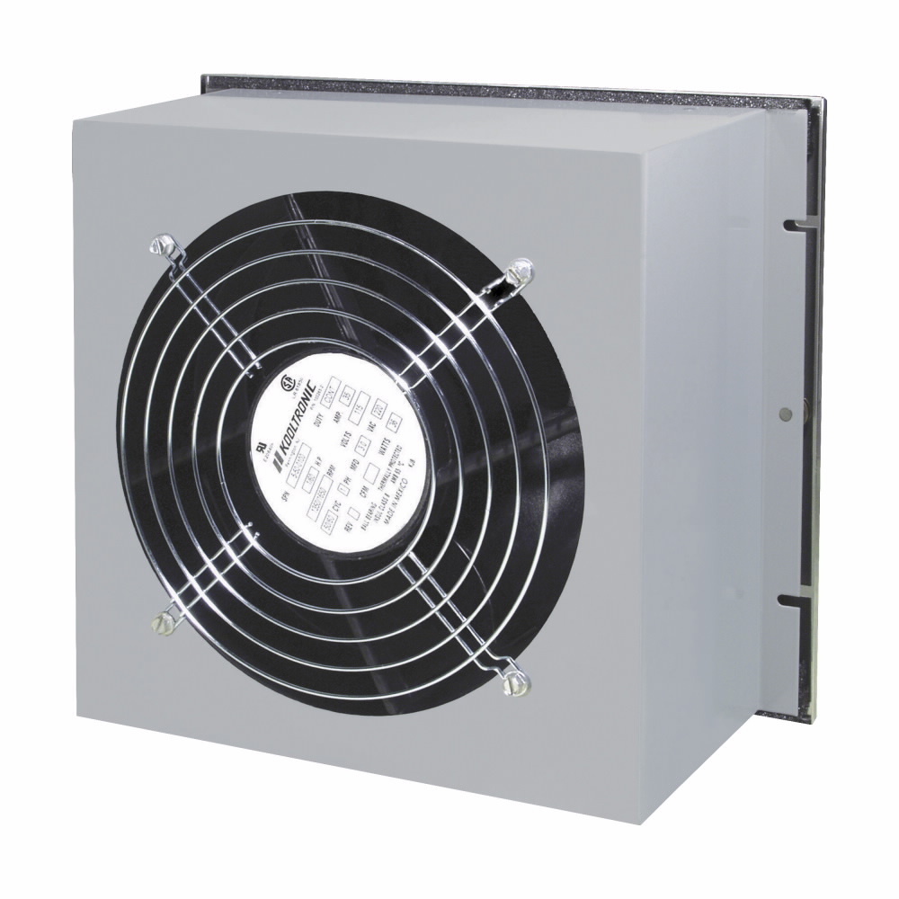 KP40 Filter Box Fan, 115 V AC, 0.18 A, 15 W Power Rating, 105 cfm Air Flow, NEMA 1 Enclosure