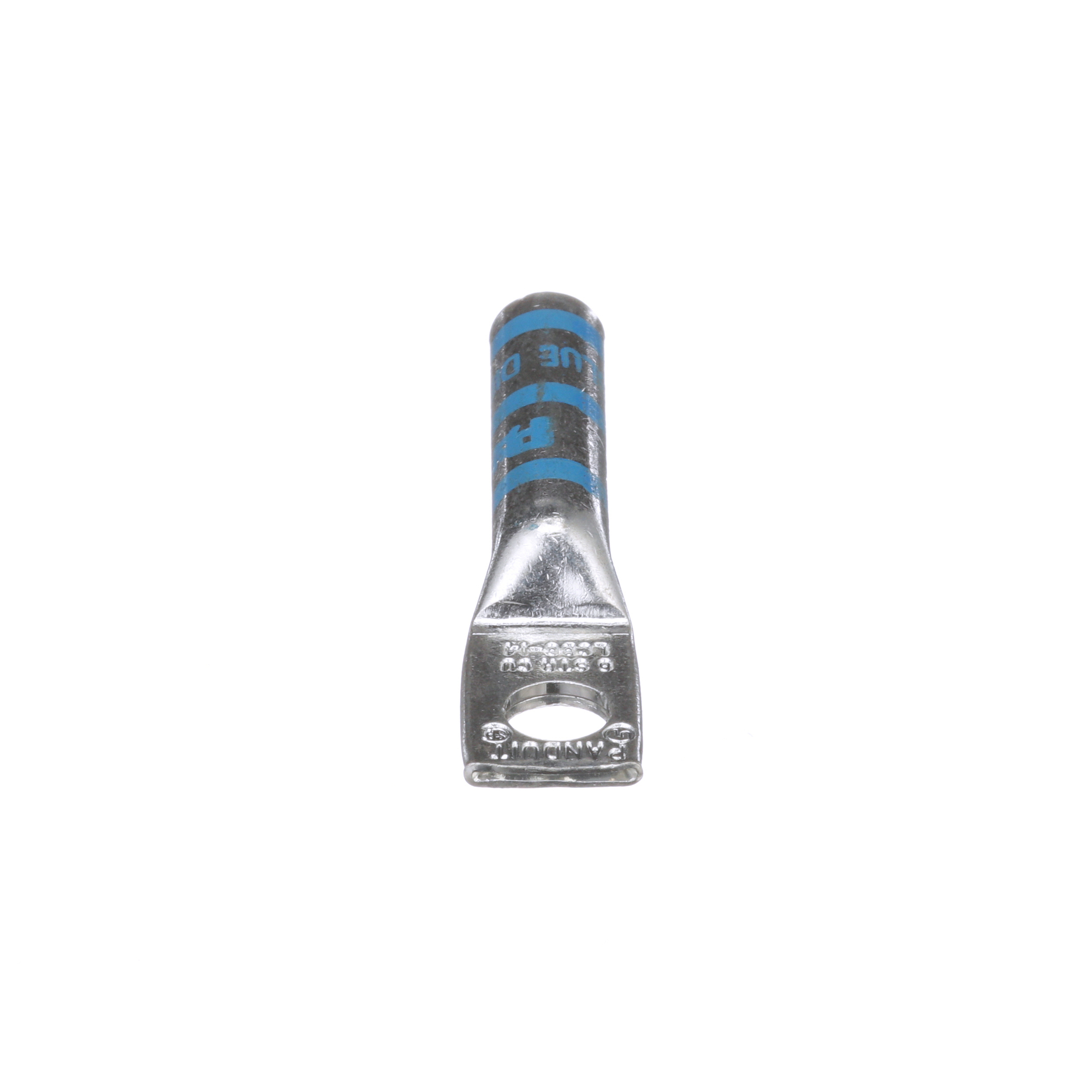 Pan-Lug LCB6-14-L Comp. Lug, 6, Long, Tin Plt Copper, Strt, One 1/4" Stud, PK50